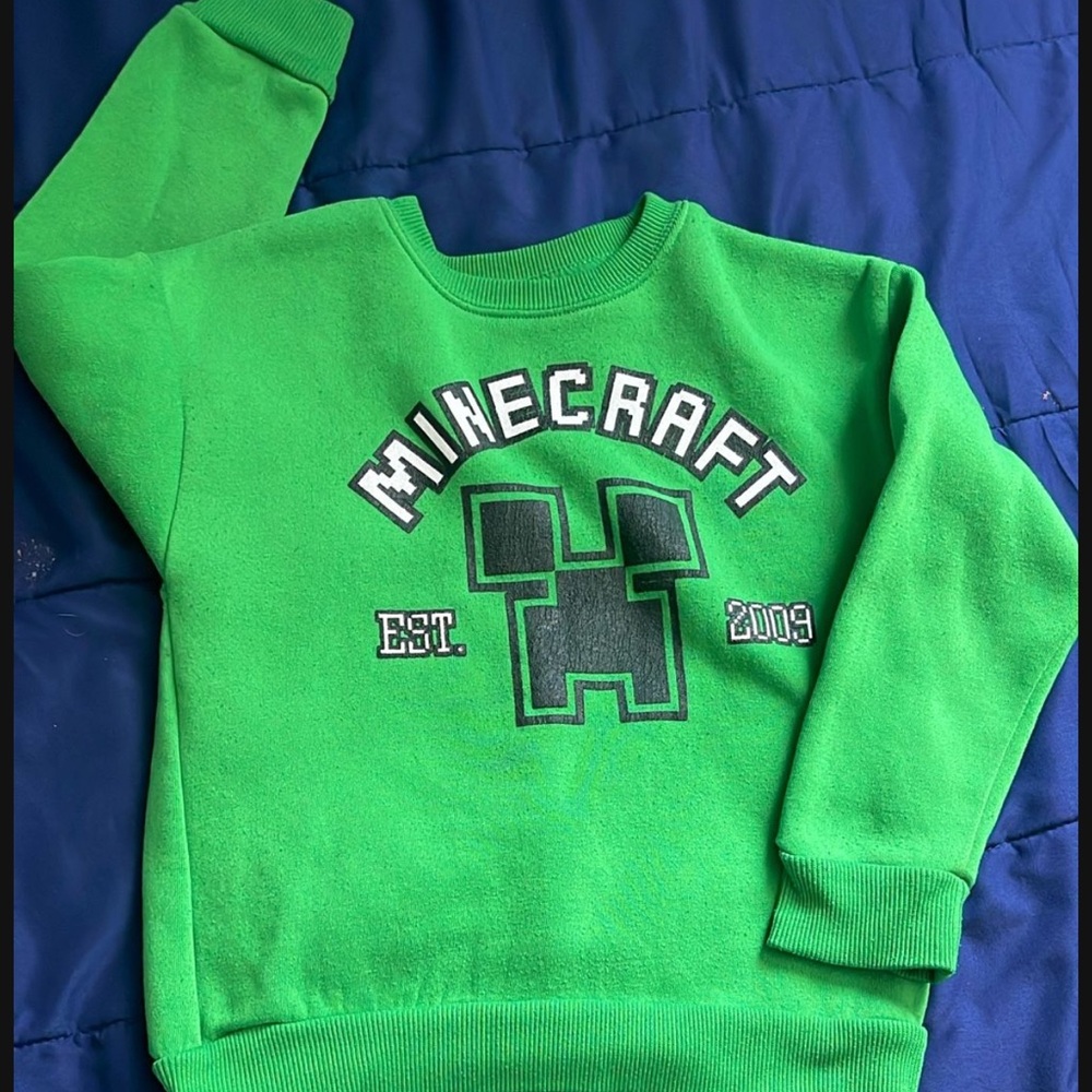 Green Minecraft Logo Sweatshirt
